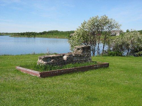 The image shows mill remnants.; Town of Tracadie-Sheila