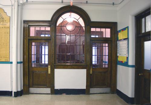 Interior view of Earl Grey School, Winnipeg, 2005; Historic Resources Branch, Manitoba Culture, Heritage and Tourism, 2005
