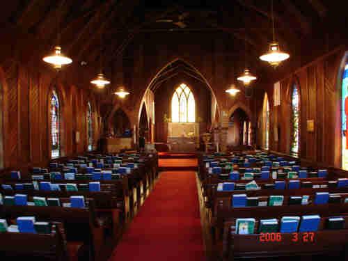 Interior view of St. George's Anglican Church; Township of Langley, 2006
