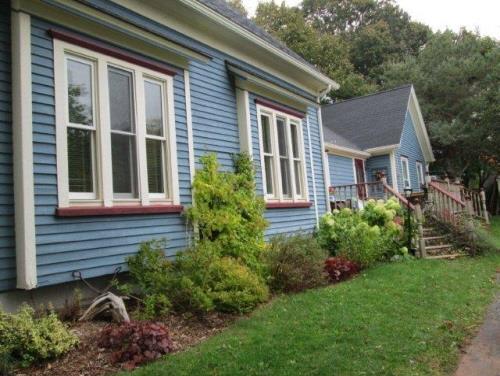 South elevation with addition; B. Boudreau, 2012
