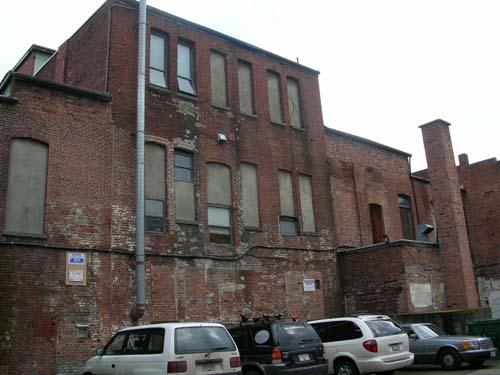 Exterior view of 567-569 Johnson Street - Klondike courtyard, February, 2006.; City of Victoria, Berdine J. Jonker, 2006