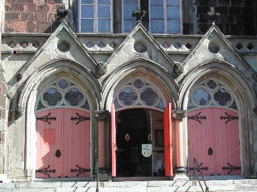 This is a photograph of the three elaborate entrances, 2004; City of Saint John