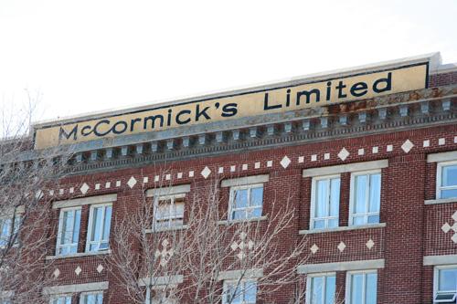 Wall detail of the McCormicks Limited Building, Winnipeg, 2005; Historic Resources Branch, Manitoba Culture, Heritage and Tourism, 2005