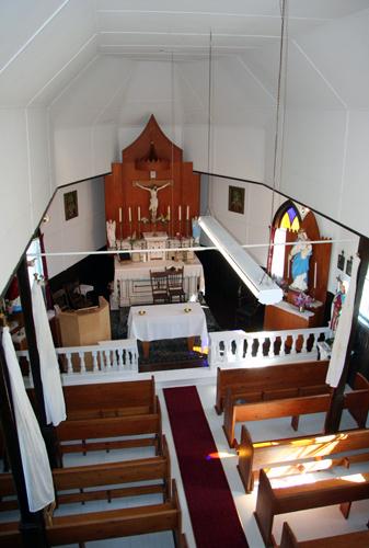 Interior view of St. Michael's of Archangels Roman Catholic Church, Meleb, 2006; Historic Resources Branch, Manitoba Culture, Heritage and Tourism, 2006