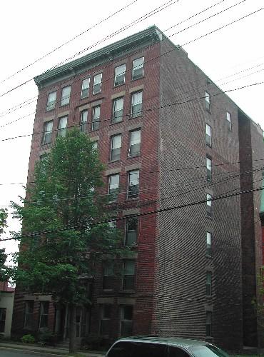 This photograph is a contextual view of the building on Germain Street, 2005.; City of Saint John