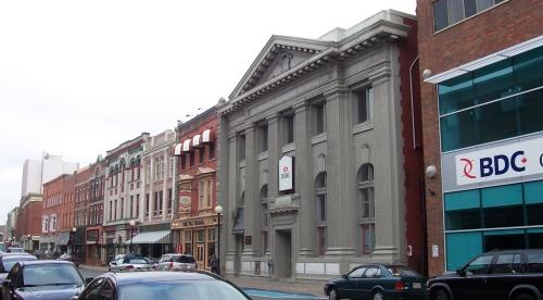 View of streetscape with 205 Water Street in foreground.  Photo taken October 12, 2006; HFNL/ Deborah O'Rielly 2006