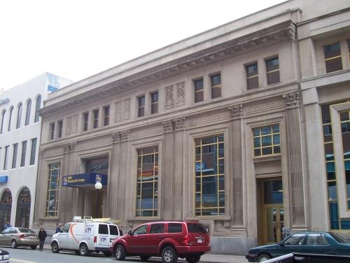 View from south side of Water Street, showing front facade of 226 Water Street.  Image shows the symmetry in the monumental ornamentation.  Photo taken September 2006.; HFNL/ Deborah O'Rielly 2006.