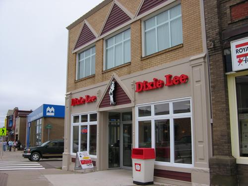 Sidewalk view; Town of Shediac