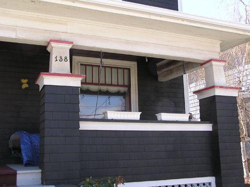 138 Brunswick Street - Porch detail; Heritage Division, NS Dept. of Tourism, Culture & Heritage, 2005