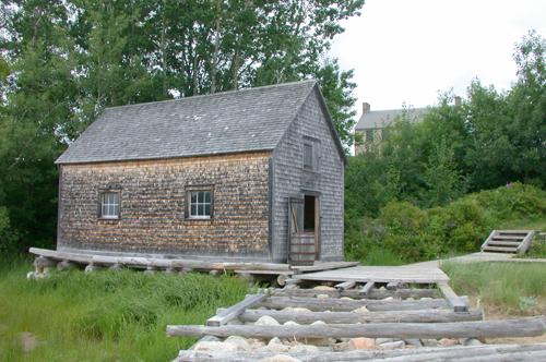 McDonald Farm - boathouse leading to the wharf; PNB