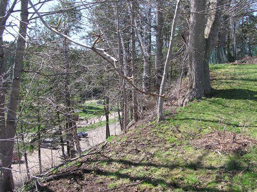 Gordon Ross House - View from site toward historic Victoria Park; Heritage Division, NS Dept. of Tourism, Culture & Heritage