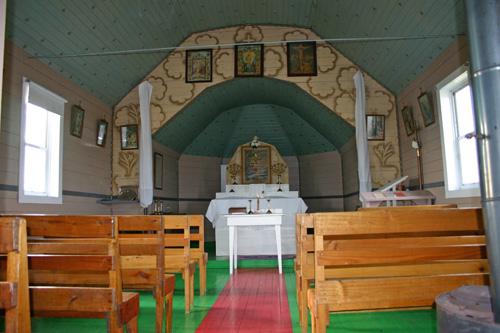 Interior view of the Ruthenian Greek Catholic Church of the Ascension, Rogers area, 2006; Historic Resources Branch, Manitoba Culture, Heritage and Tourism, 2006