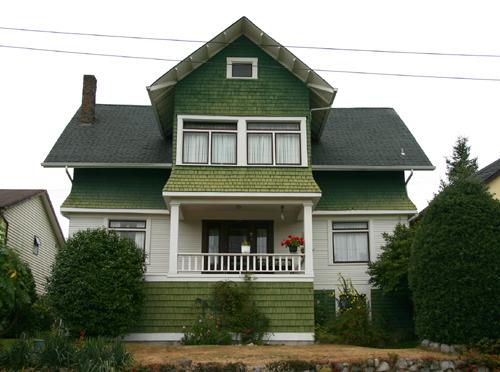 Exterior view of the Clapham Residence, 2005; City of North Vancouver,Donald Luxton and Associates,  2005