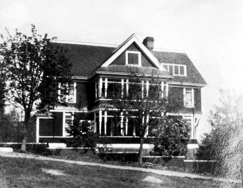 Exterior view of English Corners, 1910; New Westminster Public Library, #2396