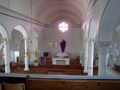 View from the balcony of St. Radagonde Roman Catholic Church, 2006; Mike Fedyk, 2006.
