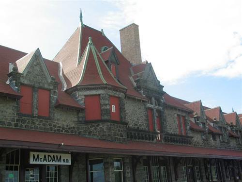 McAdam Train Station - roof details; Province of New Brunswick