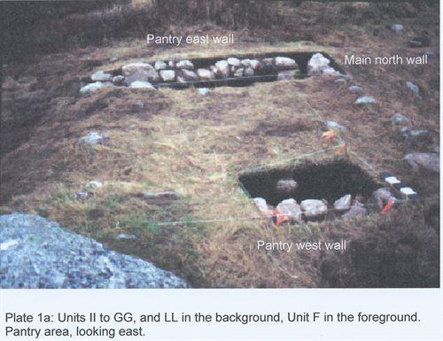 Pantry area of the dwelling partially excavated at Coote Cove in 2000.; Laird Niven, 2000