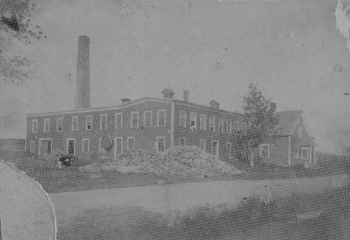 Eustache Bourque Residence - view of the former factory that was located adjacent to the residence; Acadian Museum