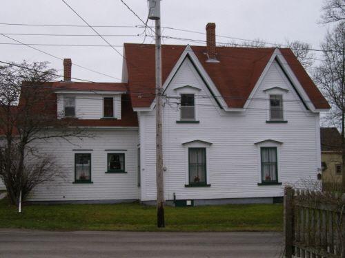 The north elevation of the Joseph Sleeth House, Yarmouth, NS, 2006; Heritage Division, NS Dept. of Tourism, Culture & Heritage, 2006