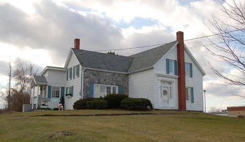 Aimé Bourque House - northeast view; Village of Cap-Pelé