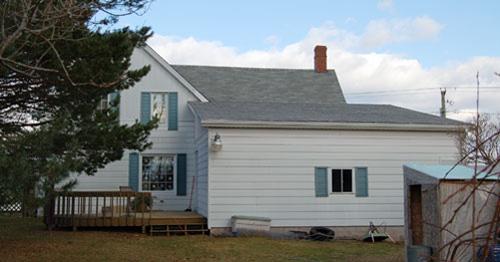 Aimé Bourque House - west view; Village of Cap-Pelé