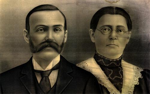 Julien Landry and his wife, Sylvie Poirier; Armand Robichaud