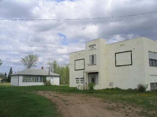 View of both school buildings, 2005.; Government of Saskatchewan, 2005.