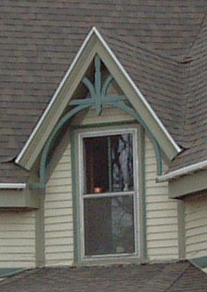 dormer detail, Hill House, Wolfville, NS, 2006; Heritage Division, NS Dept. of Tourism, Culture and Heritage, 2006