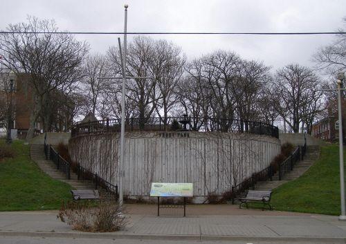 The western, Water Street, entrance to Frost Park, Yarmouth, NS,; Heritage Division, NS Dept. of Tourism, Culture & Heritage, 2006