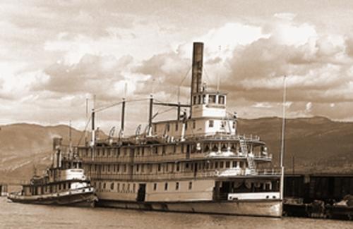 View of S.S. Sicamous at CPR dock, Penticton, 1930; Stocks Photo Collection, used with permission