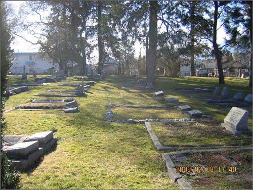 View of gravestones at Fariview Cemetery, 2006; City of Penticton, 2006