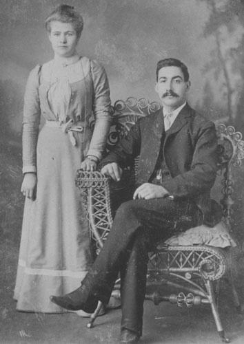 Justine Arsenault Building - John Forest and his wife; Centre for Acadian Studies