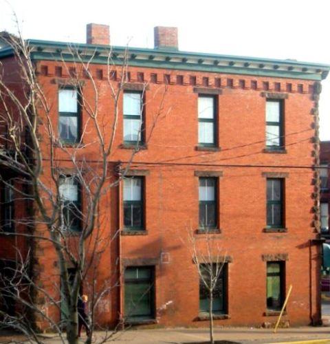 Powell Block - Side of building on Main Street; Town of Sackville