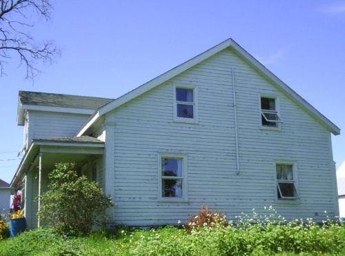 Joseph Lamb House - Side View - Note the columns; Town of Sackville