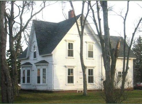 Colville House - Front and side view - Bay windows; Town of Sackville