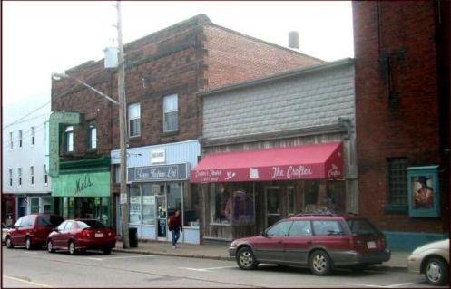 Mel's Tea Room - Streetscape on Bridge Street - Mel's neighbours; Town of Sackville