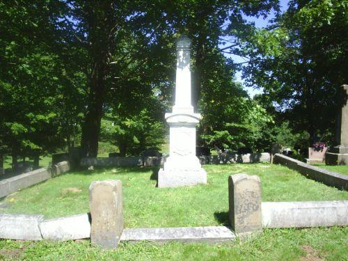 Sackville Cemetery - Early stones located in the pioneer section; Town of Sackville