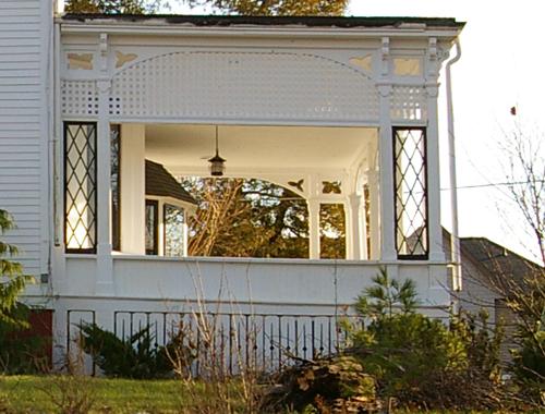 Belleview Hotel - side veranda; Rothesay Living Museum