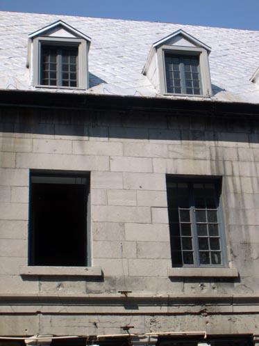 Détail de la maison de La Minerve; Ministère de la Culture et des Communications, Jean-François Rodrigue, 2004