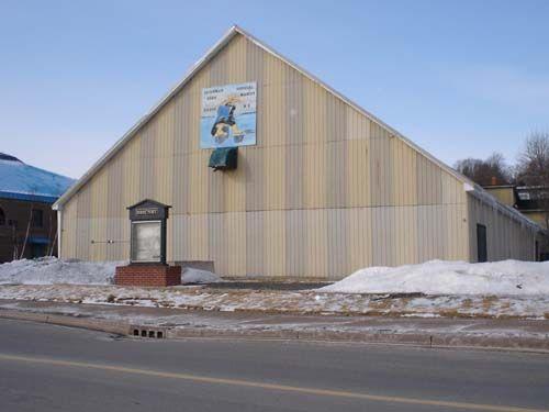 Front Elevation, New Caledonian Curling Club, Pictou, Nova Scotia, 2007.; Historic Division, Nova Scotia Department of Tourism, Culture & Heritage, 2007.