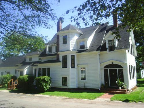 Front facade - Early entrance style; Town of Sackville