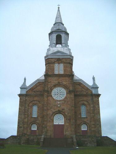 Front elevation, Paroisse Saint-Pierre, Chéticamp, Nova Scotia, 2004.; Heritage Division, NS Dept. of Tourism, Culture and Heritage, 2004.