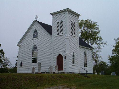 Front and south elevation, St. Stephen's Anglican Church, Tusket, Nova Scotia, 2004.; Heritage Division, NS Dept. of Tourism, Culture and Heritage, 2004.