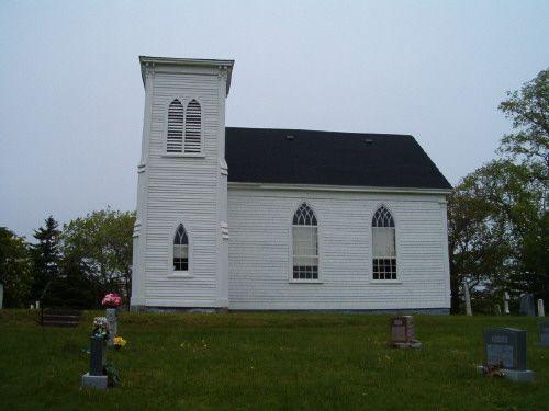 South elevation and cemetery, St. Stephen's Anglican Church, Tusket, Nova Scotia, 2004.

; Heritage Division, NS Dept. of Tourism, Culture and Heritage, 2004.