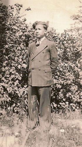 Photo of a young Louis J. Robichaud; Valmond Léger Collection