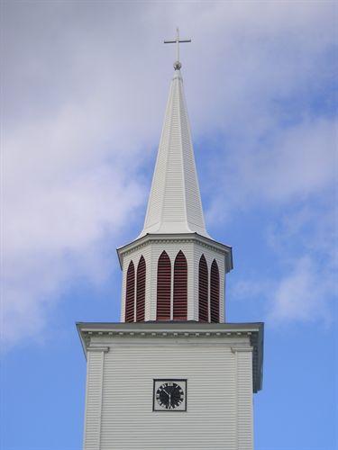 Steeple, St. Peter's Church, Tracadie, Nova Scotia, 2005.
; Heritage Division, NS Dept. of Tourism, Culture and Heritage, 2005.