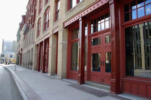 Detail of the Utility Building, Winnipeg, 2006; Historic Resources Branch, Manitoba Culture, Heritage,Tourism and Sport, 2006