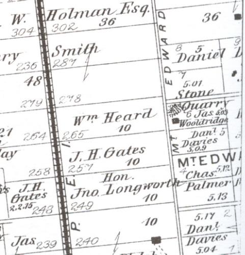 Map of quarry site; Meacham's Illustrated Historical Atlas of PEI, 1880