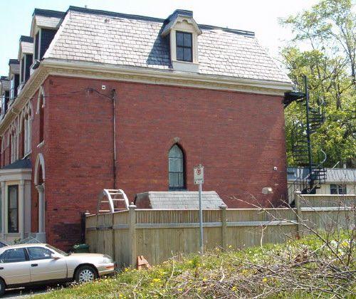 North elevation, West-Buley House, 2146 Brunswick Street, Halifax, NS, 2006.
; Heritage Division, NS Dept. of Tourism, Culture and Heritage, 2006.