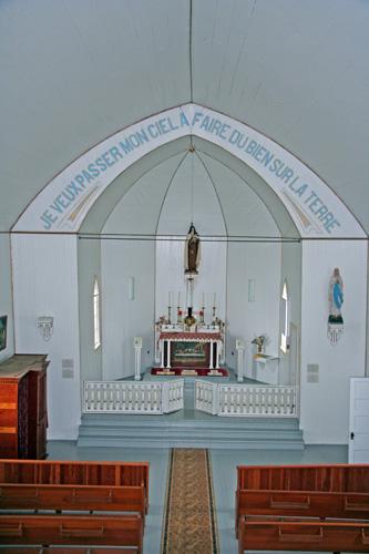 Interior view of Ste. Therese Roman Catholic Church, Cardinal, 2006; Historic Resources Branch, Manitoba Culture, Heritage and Tourism, 2006